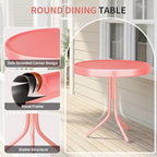 Patio Bistro Set Retro Metal Outdoor Seating Conversation 3 Pieces, 2 C-Spring - Image 4