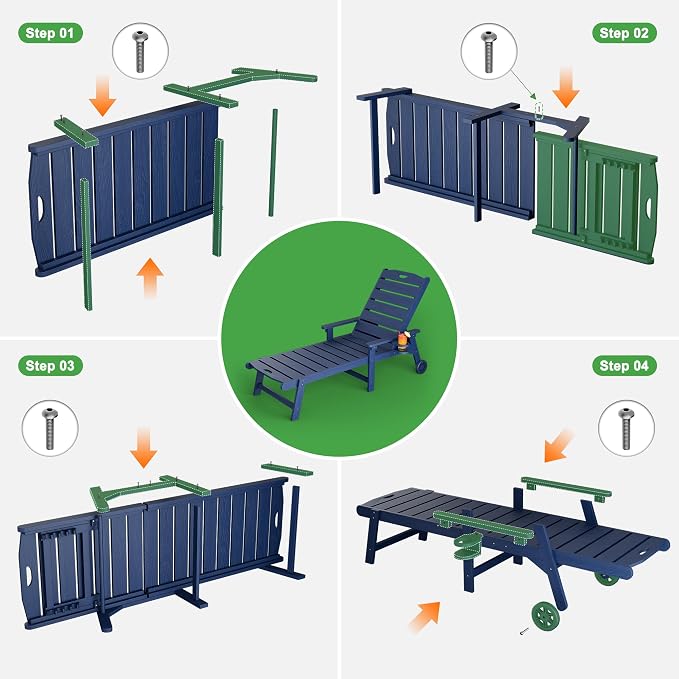 Outdoor Lounge Chair Set of 2 - Image 8