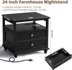 Joaxswe Farmhouse Nightstand - Image 2