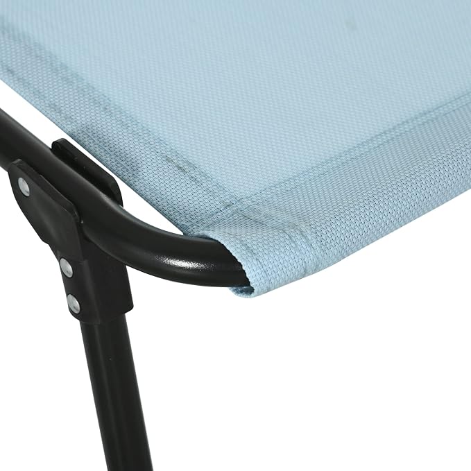 Outsunny Folding Chaise Lounge Chair, Patio Sun Tanning Chair, Outdoor Chaise - Image 8
