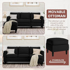 Nuturelly Modern Convertible Sectional Sofa Couch - Image 4