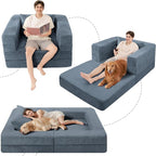 Futon Sofa Bed with Pillow, 3-in-1 Sleeper Sofa Bed with Removable Cover - Image 9