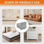 4Pcs 3Inch Metal Furniture Legs, Square Metal Cabinet Support Foot - Image 6