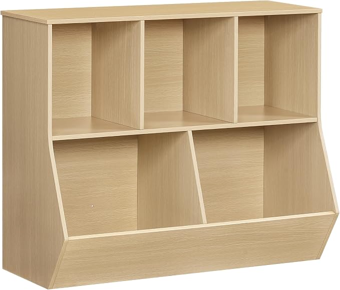HOOBRO Kids Bookshelf, Bookcase Footboard, Toy Storage Cubby, Children's Toy by HOOBRO