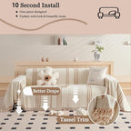 DREAMINGO Couch Cover Reversible Chenille Furniture Protector Sofa Covers - Image 5