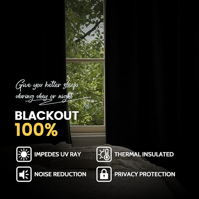 Yakamok Pink 100% Blackout Curtains 84 Inches Long - Image 6