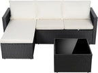 Shintenchi 4 Pieces Patio Furniture Sets, Outdoor Sofa Patio Sectional Sets All - Image 2