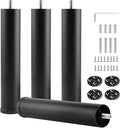 Bed Support Legs Replacement Black 8 Inch Metal Cylinder Legs by Unknown