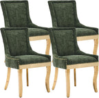 Upholstered Dining Chairs Set of 4, Modern Fabric Side Chairs by MZDOO