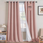 H.VERSAILTEX Linen Curtains 100% Blackout Curtains by HVERSAILTEX