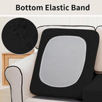 Easy-Going Stretch 3 Pieces Oversized Couch Cushion Cover - Image 4