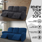 ULTICOR Velvet 8-Pieces Recliner Sofa Covers Stretch Reclining Couch Covers - Image 5