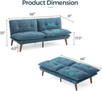 LINSY HOME Futon Sofa Bed, 3 in 1 Convertible Comfy Loveseat Sleeper Sofa Bed - Image 2