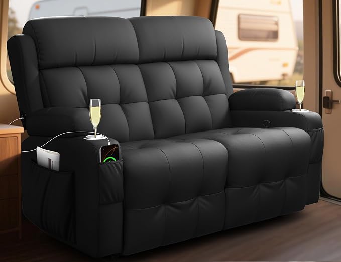 RV Loveseat Recliner Sofa, Wall Hugger Recliners by TiooiiReclinerSofa