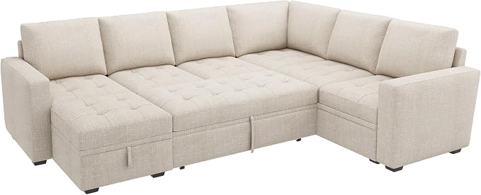 HONBAY Sectional Sleeper Sofa Couch - Image 7