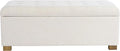 Homepop Home Decor | Upholstered Large Tufted Ottoman Storage Bench | Ottoman by HomePop