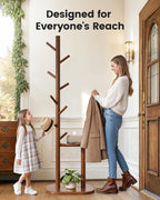 Pipishell Coat Rack, Freestanding Hall Tree - Image 5
