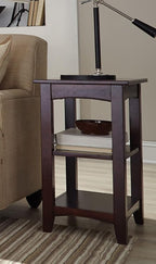 Shaker Cottage End Table with Dual Storage Shelves, Transitional Cottage Styling - Image 2