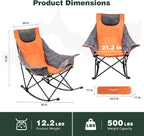 SUNNYFEEL Oversized Rocking Camping Chair, Fully Padded Patio Chair - Image 3