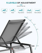 Aluminum Chaise Lounge Ourdoor - Image 7