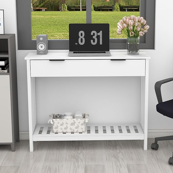 TaoHFE White Narrow Console Table - Image 7