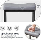 HOOBRO Bar Stools Set of 2, 24.8 Inches Bar Chairs, Counter Height Stools - Image 4