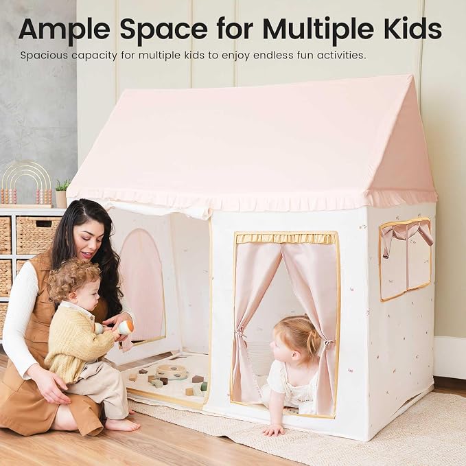 Tiny Land Kids Tent with Mat, Kids Play Tent - Image 3