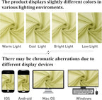 Lemon Sheer Curtains 78 Inches Long 2 Panels, Solid Voile Dual Rod Pockets - Image 4