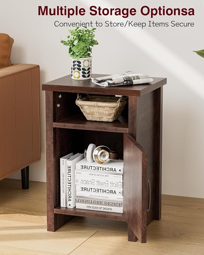 YESHOMY Farmhouse Modern Nightstand - Image 5