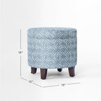 HomePop Upholstered Round Storage Ottoman|Homepop Home Décor|Upholstered Round - Image 3