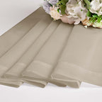 Chyhomenyc Taupe Sheer Curtains 36 inch Length 2 Panels, Light Filtering Voile - Image 9