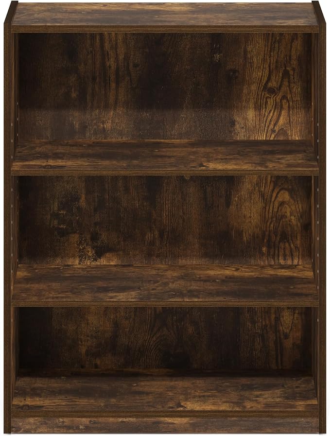 Furinno GEHRY Book Shelf, 3-Tier Small Bookshelf, Bookcase - Image 6