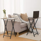 HOOBRO Folding TV Tray Tables, Industrial Snack Tables - Image 8