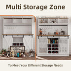 4ever2buy Farmhouse Coffee Bar Cabinet - Image 5