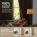 MIULEE Beige 100% Blackout Curtains - Image 2