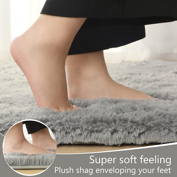 LOCHAS Area Rugs Fluffy Living Room Carpets - Image 5