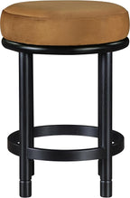 Meridian Furniture 977Saddle-C Monette Collection Art Deco Counter Stool - Image 4