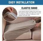 H.VERSAILTEX Velvet Stretch Couch Cushion Cover Plush Cushion Slipcover - Image 4