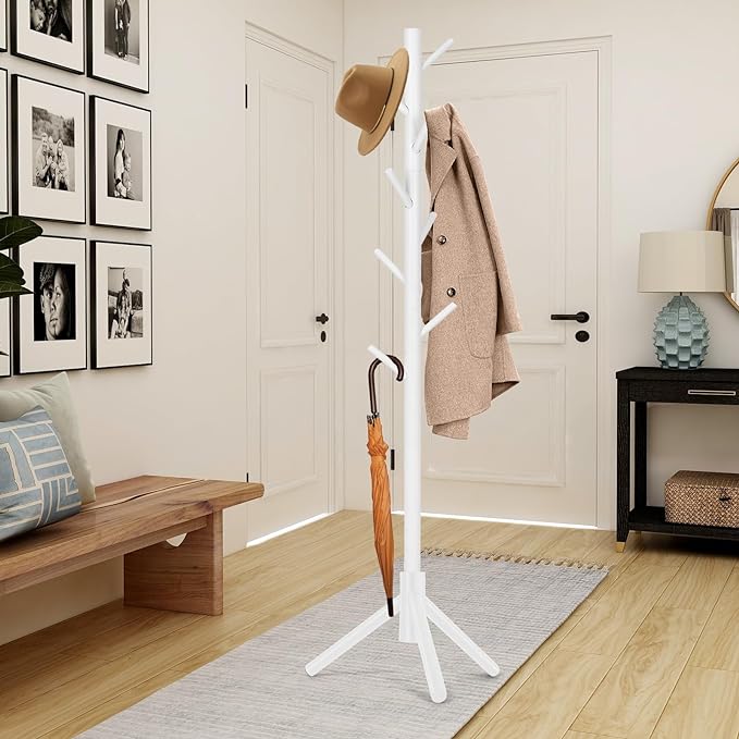 WANGMUXIA 2 PCS Coat Rack, Freestanding Coat Rack - Image 2