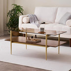 LumFurn Rectangle Coffee Table, Mid-Century Modern Design, L41 W21 x H17 - Image 3