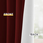 Yakamok Burgundy Red Blackout Curtains 84 Inches Long - Image 6