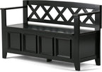 SIMPLIHOME Amherst Entryway Storage Bench - Image 11