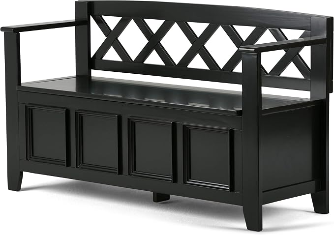 SIMPLIHOME Amherst Entryway Storage Bench - Image 11