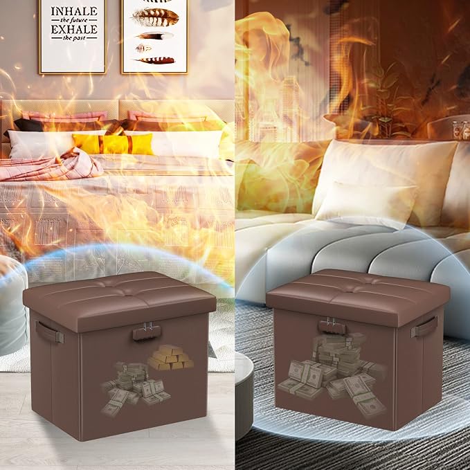 DocSafe Storage Ottoman Foot Rest Stool - Image 4