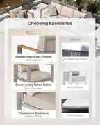 Aluminum Outdoor Patio Furniture Set - Image 2
