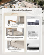 Aluminum Outdoor Patio Furniture Set - Image 2