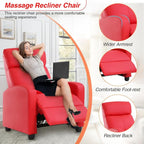 FDW Recliner Chair Massage Chair Reading Chair Reclining Sofa Home Theater - Image 4