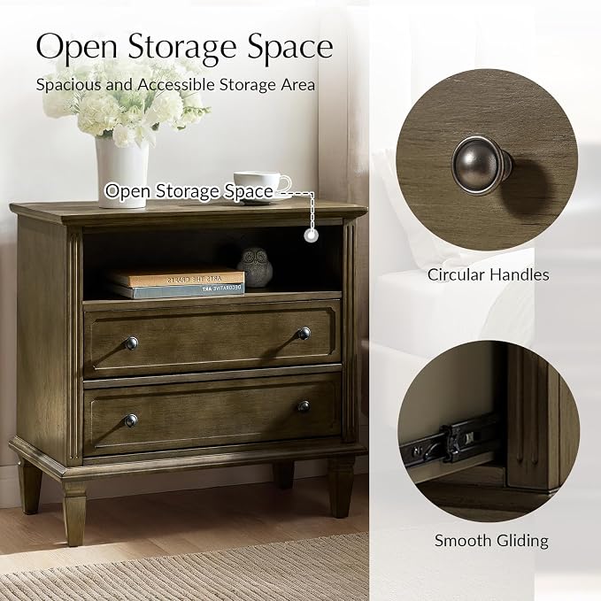HULALA HOME Farmhouse End Table - Image 3