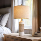 OYEARS 23.75" Bedside Table Lamps Set of 2 - Image 2
