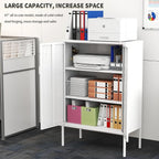 White Metal Storage Cabinet - Image 4